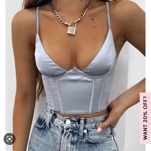 White Fox Bustier Brand New